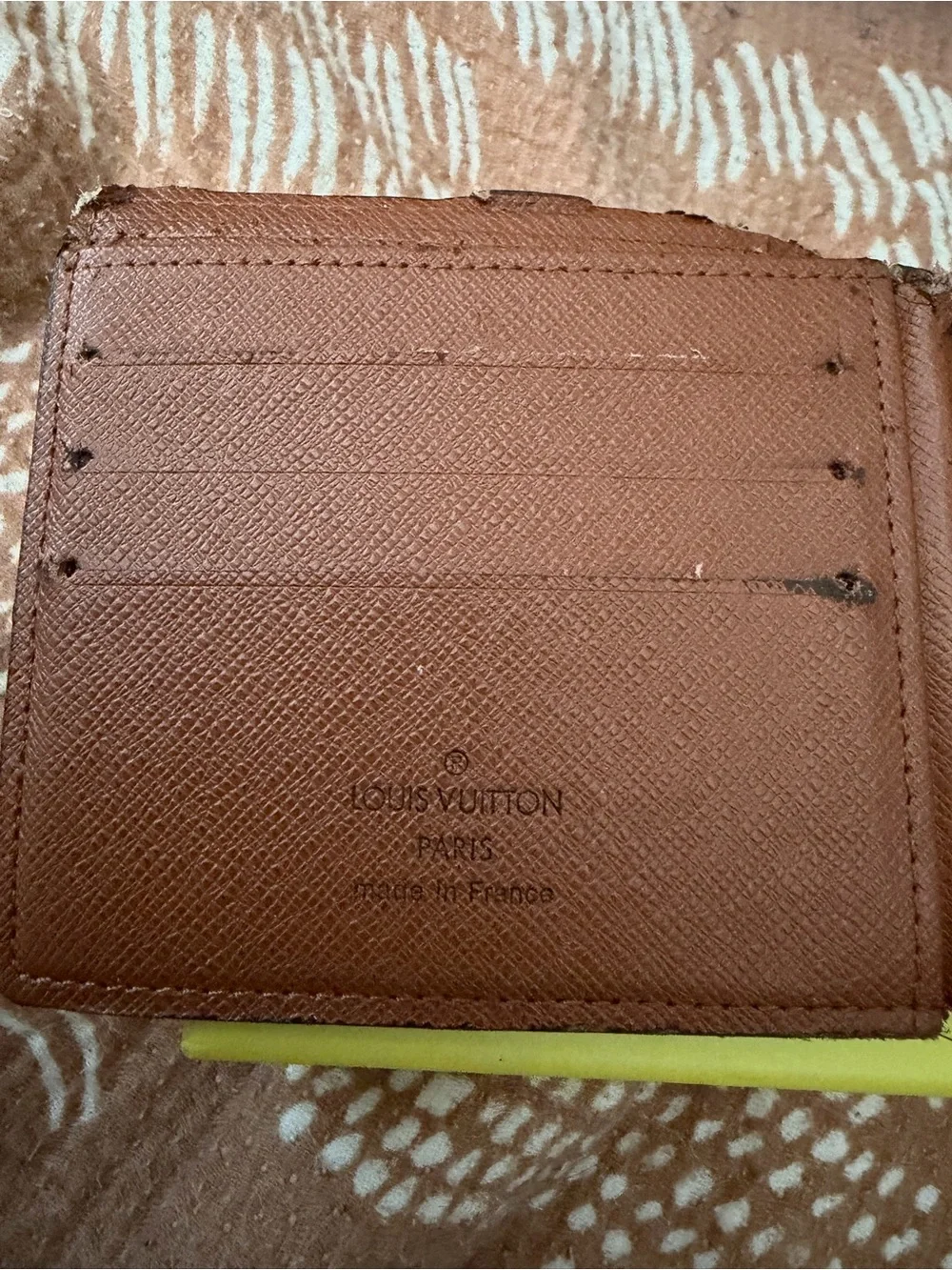 Louis Vuitton Brown and Tan Monogram Canvas Men's Wallet